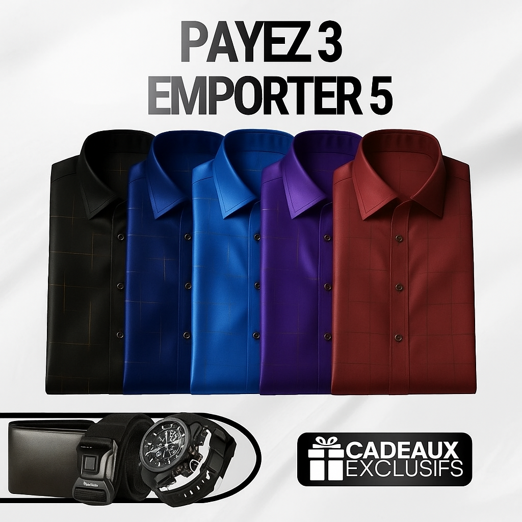 Chemises en Soie Glacée + Cadeaux Exclusifs